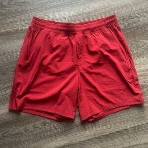 7” Lululemon pace breaker Linerless shorts (men’s - large)